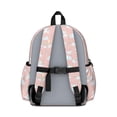 thumbnail image 3 of Unicorn and Cloud Pink Pattern Backpack for School, Cute School Bag with Adjustable Shoulder Straps and Padded Back, 13.4"x11"x4.7", 3 of 4