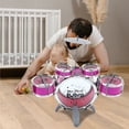 thumbnail image 4 of 1 set Kids Jazz Drum Kit Juguete Simulación Juego de tambores Juguete Niños Drum Set Juguete, 4 of 5