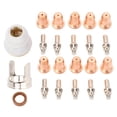 thumbnail image 2 of Plasma Cutting Consumables, 23PCS Set Plasma Cutter Torch Electrode Nozzles Cups Sturdy  for Manufacturing Industry, 2 of 7