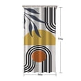 thumbnail image 5 of Orange Boho Geometric and Plant Pattern Shower Curtain 36"x72" ,Bathroom Decorative Shower Curtains Set with 12 Hooks,Modern Waterproof Washable Shower Curtain, 5 of 6