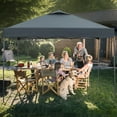 thumbnail image 5 of Ainfox 10 x 10 ft Pop up Canopy Tent,Instant Outdoor Canopies,Shade Tents with Carrying Bag,Grey, 5 of 10