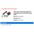 thumbnail image 2 of Front Lower Control Arm Repair Kit - Compatible with 1967 Mercedes-Benz 250SL, 2 of 2