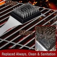 thumbnail image 4 of 4 Pack Replacement Grill Brush Heads, Cordless, Replaceable Heads Compatible With Most Grill Brushes, Best Bbq Cleaner (4 Pcs), 4 of 5