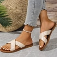 thumbnail image 4 of Willtoo Women Comfortable Flat Beach Sandals With Wide Straps For Outdoor Spring Summer 2026, Ladies Casual Wrap Around Open Toe Shoes, 4 of 7