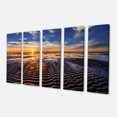 thumbnail image 2 of Waves On the Sand During Sunset - Seashore Canvas Art Print, 2 of 3