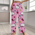 thumbnail image 2 of Hello Kitty Womens Comfy Pajama PJ Pants Lounge Pants Sleepwear Drawstring PJ Bottoms Pants, 2 of 7