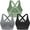 Set 3-1, variant on AEXTO Sports Bra for Women Padded Medium Support Criss Cross Strappy Bras Seamless High Impact Yoga Exercise Athletic Bras gym sport bra