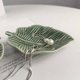 thumbnail image 2 of RV Plato de baratija de hojas, soporte decorativo para platos de anillo para joyería, compromiso, boda, regalos de cumpleaños Rojo Verde, 2 of 5