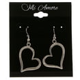 thumbnail image 2 of Silver-Tone Open Heart Shaped Dangle Earrings 10E4024A, 2 of 2