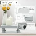 thumbnail image 6 of EOSAHR Decorative Wood Riser for Display :Modern Farmhouse Pedestal Stand for Home & Kitchen Decor and Stylish Soap Stand for Sink - Rustic Bathroom Counter Tray and Countertop Organizer (Light Gray), 6 of 7