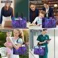 thumbnail image 6 of Paisley Canvas Tote Bag for Women with Compartments, Large Cute Boho Teacher Student Shoulder Bag Nurse Purses Crossbody Bags Work Laptop Book Bag Satchels Handbags, 6 of 6