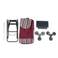 thumbnail image 2 of Carrito de mano, carretilla de mano plegable, carrito de compras manual, carrito de equipaje, resistente y duradero, 2 of 12