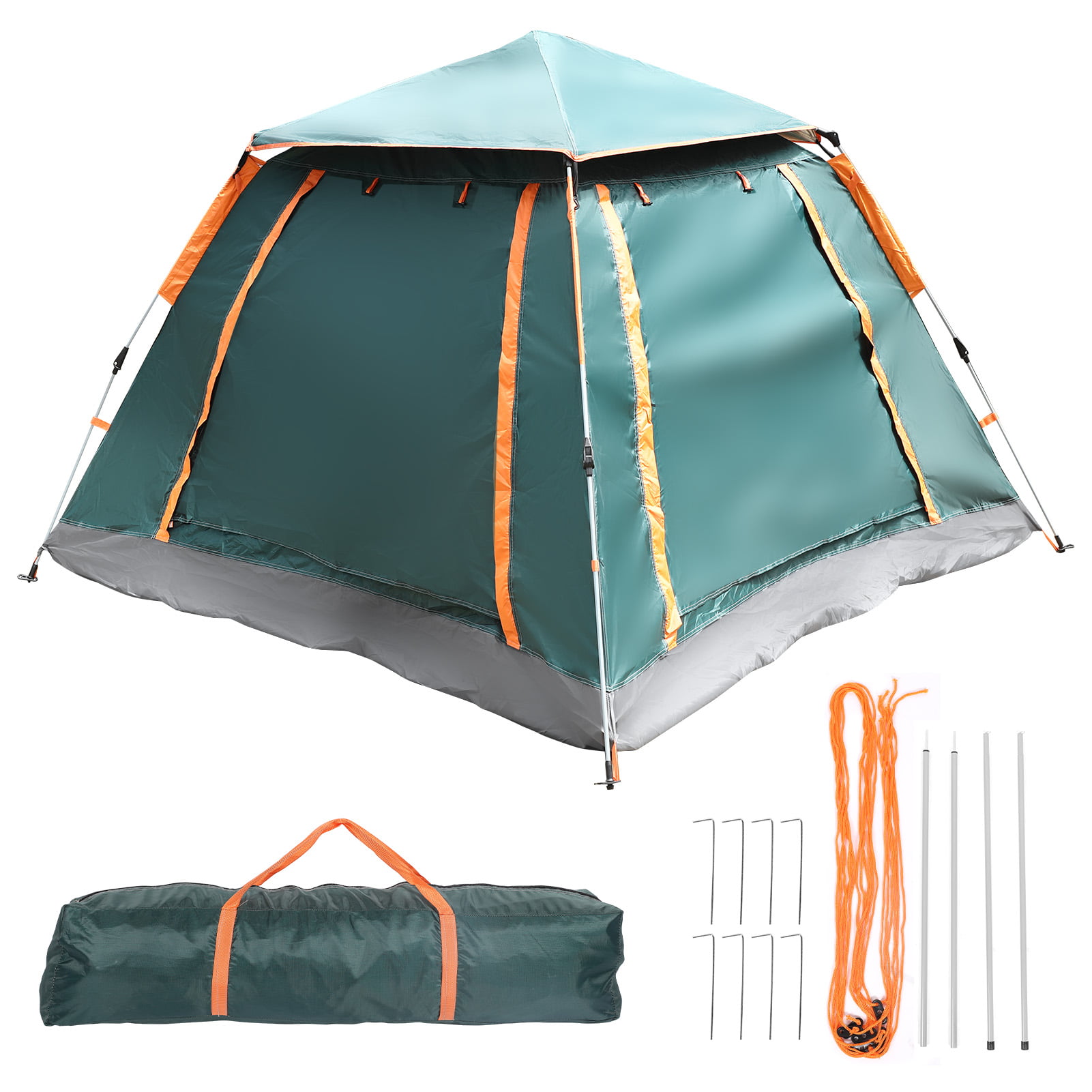 3-4Person Quick-open Tent Outdoor Camping Tent Camping Rainproof Boat  @ 
