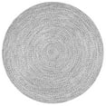 thumbnail image 2 of nuLOOM Wynn Braided Indoor/Outdoor Salt And Pepper 5' Casual Round Rug, 2 of 9