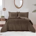 thumbnail image 3 of Home Soft Things 5 Piece Velvet Quilted Bedspread Set - Carafe - Oversize King (122" x 106"), 3 of 7