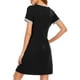 thumbnail image 5 of Vestido de tumbona para mujer, camisones sueltos de manga corta, pijamas para descansar Irfora Vestido, 5 of 7