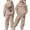 R111-Khaki, variant on RMGVDSD Girls Clothes 2 Piece Casual Sweatsuit Sets Letter Print Hoodie Sweatshirts and Sweatpants Suit Children'S Fashion Fall Outfits 2-3 Years