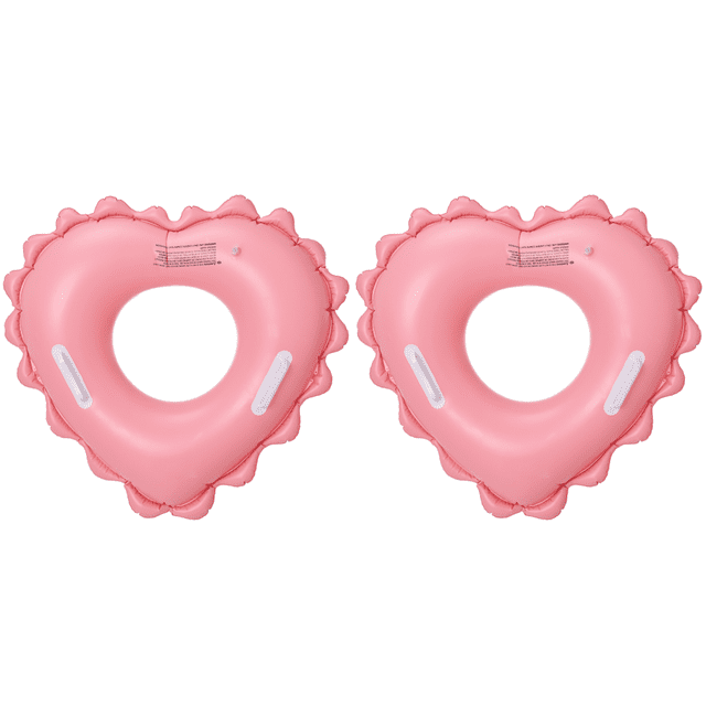 Anillo con forma de corazón para niños pequeños que nadan a prueba de fugas para niños pequeños (3-8 años) Rosa