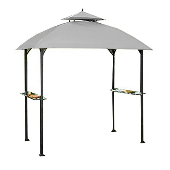 Garden Winds Replacement Canopy Top Cover for the Windsor Grill Gazebo - Slate Gray