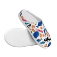 thumbnail image 3 of Yiaed Cute Sea Animals Print Slippers Fuzzy Warm Cozy Slippers Non Slip House Slippers For Indoor Outdoor Slippers House Slippers-46/47, 3 of 7