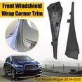 thumbnail image 2 of Black ABS Front Windshield Wiper Cowl Extension Trim Cover for Specific Vehicles, Easy to Install, 2 of 7