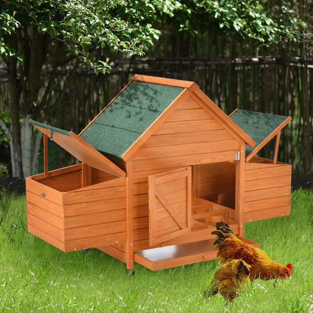 62 Chicken Coop Deluxe Wooden Rabbit Hutch Pet Cage 
