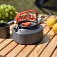 thumbnail image 3 of Widesea Bouilloire d'Extérieur avec Poignée Couvercle de Théière Thé Café Boisson Camping Randonnée Vaisselle de Boisson Lavable Réutilisable Aluminium Anti-Brûlure Pique-Nique Boisson 1,1 L, 3 of 9