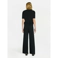 thumbnail image 2 of Time and Tru Women's Jersey Short Sleeve Top and Sweater Pants Set, 2-Piece, Sizes XS-3XL, 2 of 4