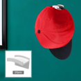thumbnail image 3 of Estante para gorras de béisbol, soporte para sombreros, adhesivo sin Blanco 20PCS Gloria Perchero para sombreros Gancho para sombreros, 3 of 7