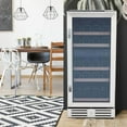 thumbnail image 6 of ChaoLink 15" Wine Cooler Refrigerator, 29 Bottles, Stainless Steel, Double-Layer Tempered Glass, Built-in/Freestanding, 6 of 9