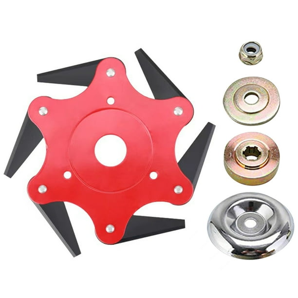 Cuchilla para Desbrozadora Likrtyny Con Kit Adaptador Universal 6 Dientes