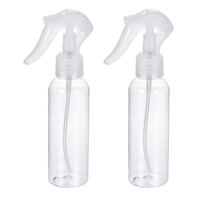 Unique Bargains 120ml Spray Bottles Refillable Mist Sprayer Plastic Clear 2 Pack
