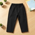 thumbnail image 6 of ZBSOKO Boys Casual Pants Straight Leg Elastic Waist Flat Front Pant with Side Pockets Solid Color School Uniform for Kids Teen 5-15 Years, 6 of 7