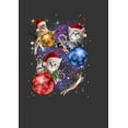 thumbnail image 2 of Men's Lost Gods Xmas Cats in Space Sweatshirt Charcoal Heather Small, 2 of 4