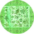 thumbnail image 1 of Ahgly Company Indoor Round Animal Green Traditional Area Rugs, 5' Round, 1 of 1