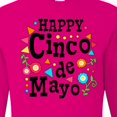 thumbnail image 4 of Inktastic Happy Cinco De Mayo-flowers Long Sleeve T-Shirt, 4 of 5
