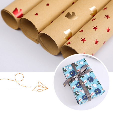 Epaissir Le Cadeau 16 Paquet De Papier D Emballage Cadeau De Noel Papier Kraft Impression Bronzante Papier D Emballage Cadeau Papier D Emballage Cadeau D Anniversaire Walmart Canada