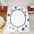 thumbnail image 5 of Feelyou Blue Texas Stars Bed Sheets, Cartoon Firework King Sheets, Fourth of July Theme Sheet Set, Super Cozy Room Decor, 4-Piece, 5 of 7