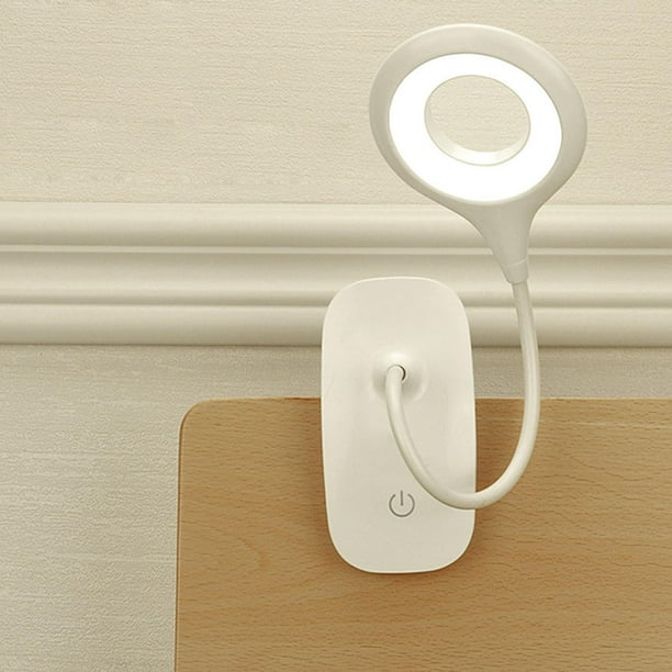 Luz de lectura recargable por USB perfecl 20 LED 3 configuraciones diferentes lámpara de escritorio con clip