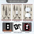 thumbnail image 3 of Yayeee Blank Wall Plate Cover 1-Gang 4.5"x2.7" Home Unused Decorative Outlet, Black Deer, 3 of 7