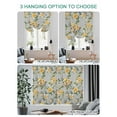 thumbnail image 4 of Yellow Rose Tie Up Curtains for Windows 63 Inch Length Balloon Curtains Kitchen Adjustable Balloon Window Shade Vintage Country Botanical Floral Vines Tie Up Valance Bathroom Curtain Window 42"x63", 4 of 6