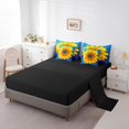 thumbnail image 3 of Sunflower Comforter Set Twin Size with Sheets -7 Pieces Bed in a Bag Garden Plant Flower Bedding Sets,Yellow Blue Botanical Floral Bed Set with Comforter,Sheets,Pillowcases & Shams, 3 of 5