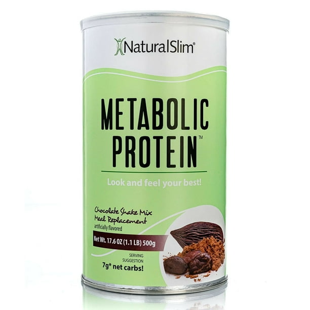 NaturalSlim Metabolic Whey Protein Powder Chocolate Meal Replacement