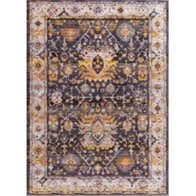 Dynamic Rugs SG9125340999 Tapis Signature, Noir & Multi - 7.10 x 10.10 Po