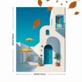 thumbnail image 3 of UXIEQU Mediterranean Villa Canvas Wall Art 15.75x11.81 Inches, 3 of 8