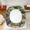 thumbnail image 5 of Feelyou Green Camouflage Bed Sheets, Camo Abstract King Sheets, Teens Kids Boys Girls Sheet Set, Lightweight Room Decor, 4pcs, 5 of 7