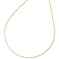 thumbnail image 3 of 10K Yellow Gold 0.80mm Diamond Cut Beaded Chain Italian Necklace 16 Inch, 3 of 7