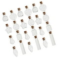 thumbnail image 4 of Baluue 48Set Small Clear Glass Bottles Transparent Design Decorative Scenes Party Planners, 4 of 8