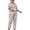 Beige, variant on CQXIDFH Pajamas for Women Plus Size Cow Print Short Sleeve Top and Pants Pajama Set Sleepwear 2 Piece Pjs Casual Lounge Home Wear