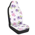 thumbnail image 2 of Uourmeti Purple Pink Rose Car Seat Cover, 2 Piece Lightweight Polyester Front Seat Protectors for Auto Truck RV Vehicle Interior, 2 of 12